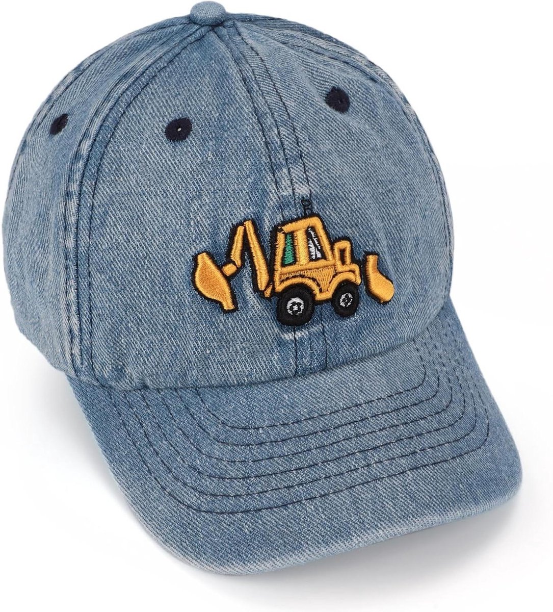 Kinder Trucker Cap - Petten Jongens Meisjes - Zomerse Bescherming - Met Tractor Print - Voor 2-6 Jaar - Blauw