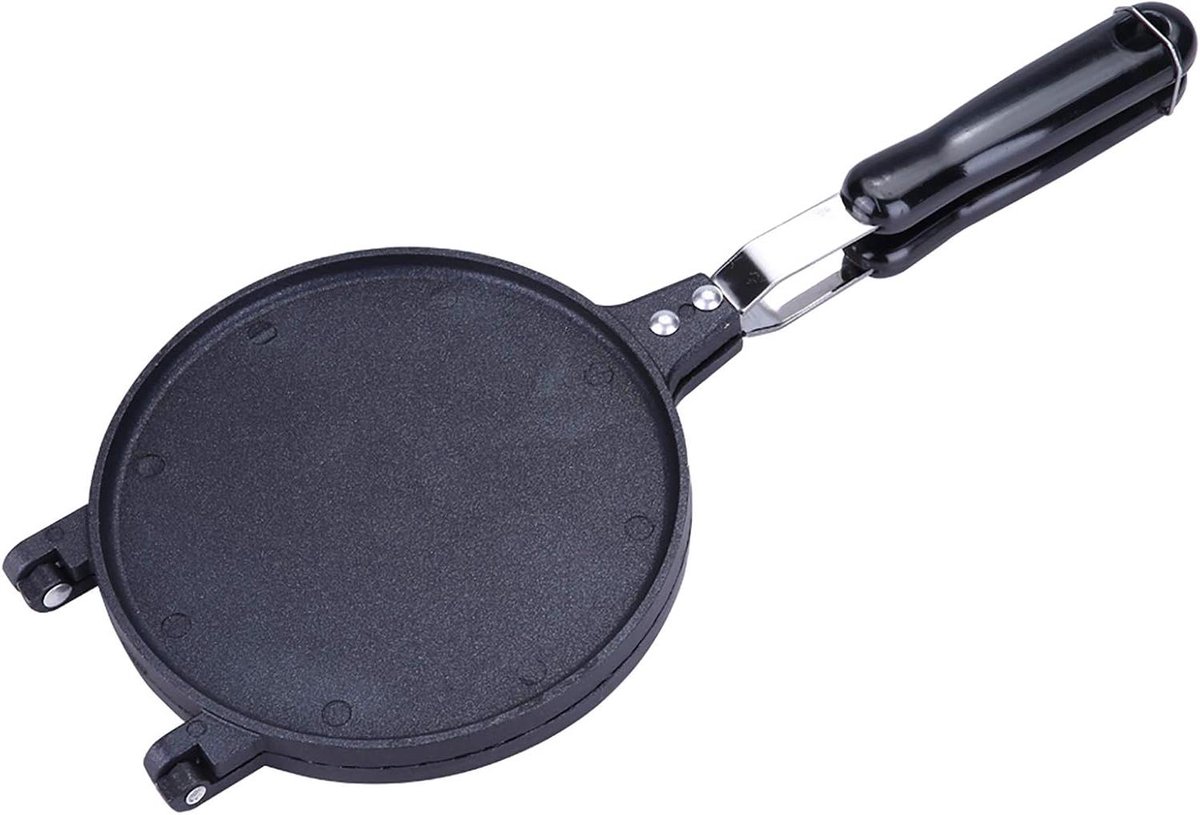 Wafelijzer - IJshoorntjesmaker Omeletmaker - Desserts Maken - Anti-aanbaklaag - 38.5 x 17 cm - Grijs