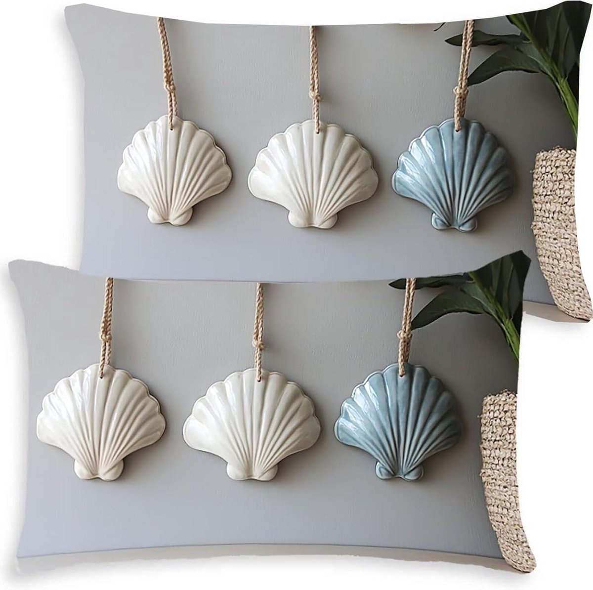 Kussenhoezen Set - Sierkussenhoezen Fluweel - Woonkamer Decoratie - Verborgen Ritssluiting - 30 x 50 cm - Meerdere Kleuren