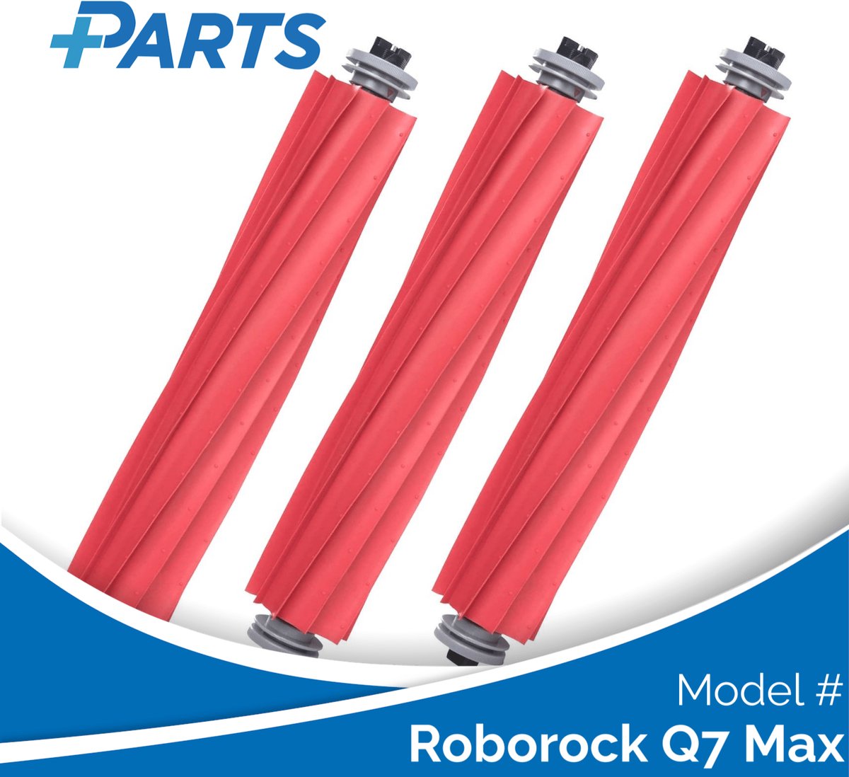 Roborock Q7 Max Borstels (3 Stuks, Plus.Parts® alternatief voor 8.02.0079)