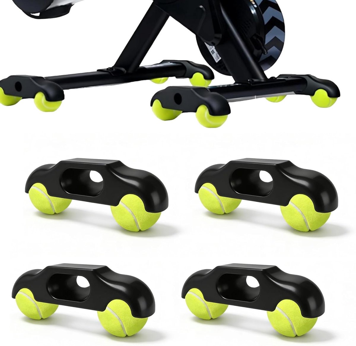 Rocker Plate Feet voor Fietstrainer - Draagbare Wipplaten met Tennisballen voor Stabiele Indoor Cycling en Verbeterde Trainingservaring