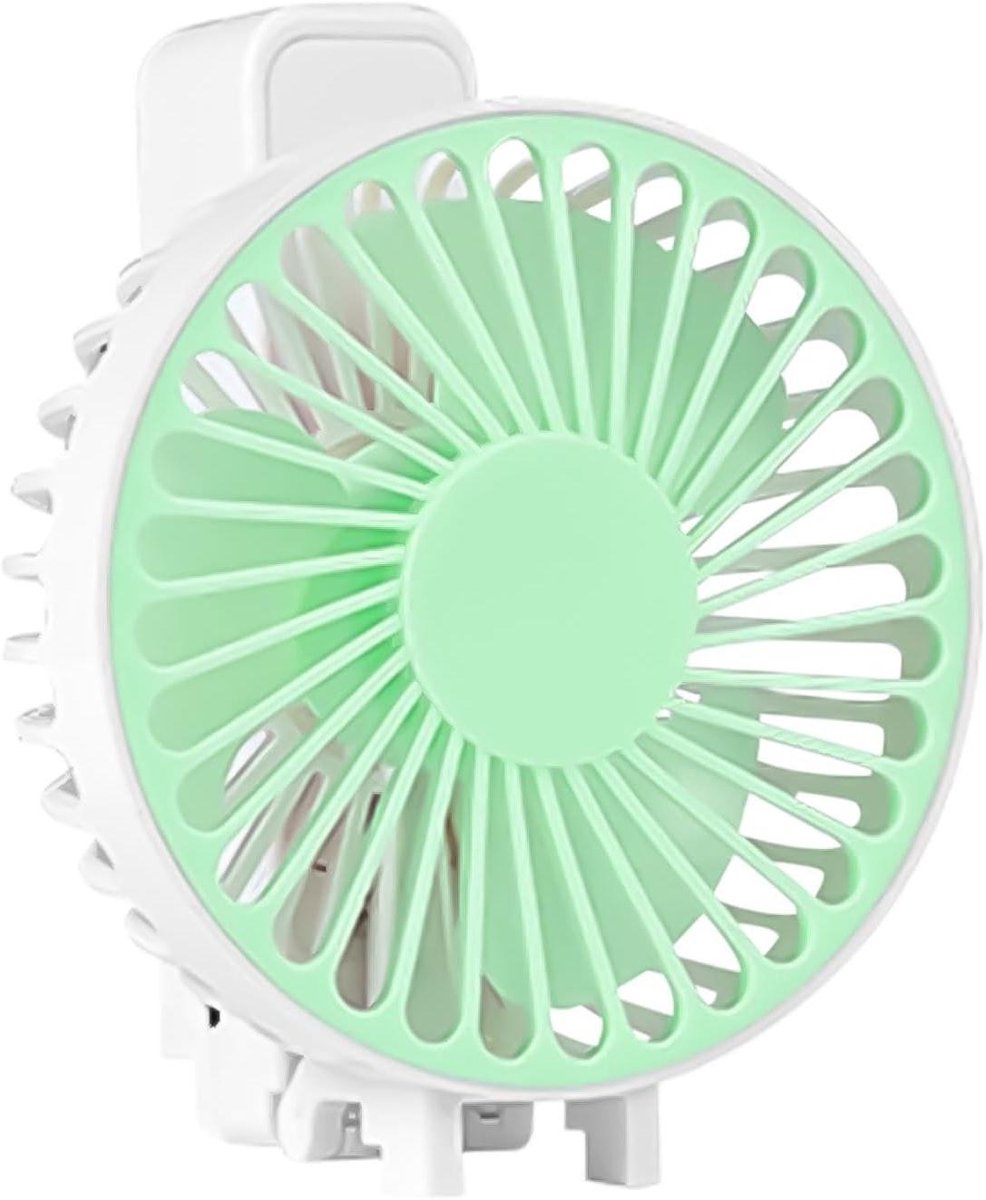 Handventilator Opvouwbaar - Draagbare Ventilator - Koel Blijven - 180 Graden Opvouwbaar - 3.5 x 9.3 x 3.5 cm - Groen