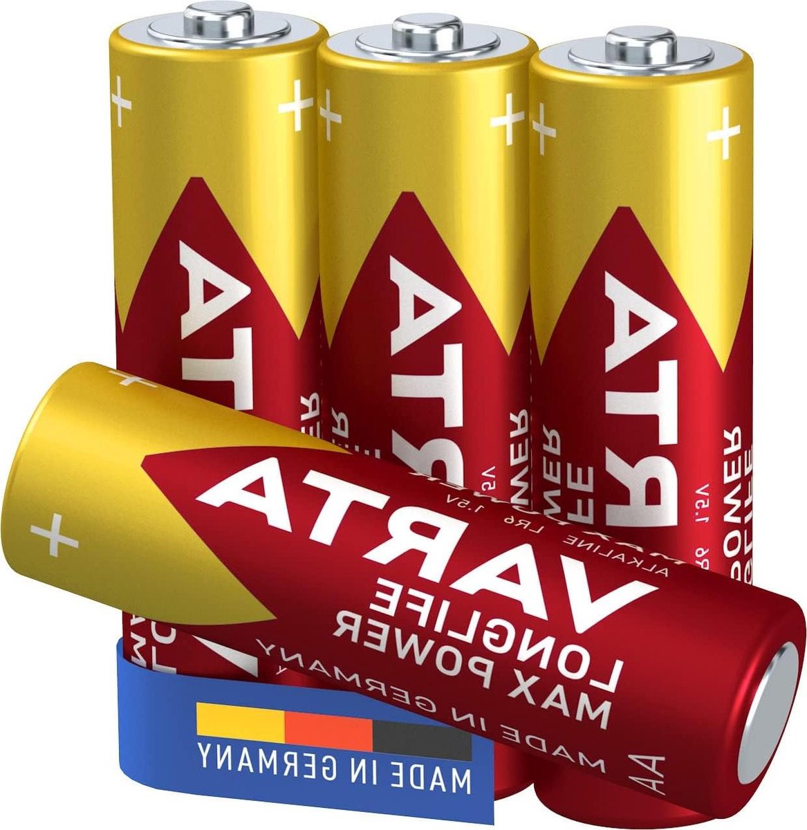 AA Batterijen - Mignon LR6 - Apparaten Voeden - Hoogwaardige Kwaliteit - 4 stuks - Meerkleurig