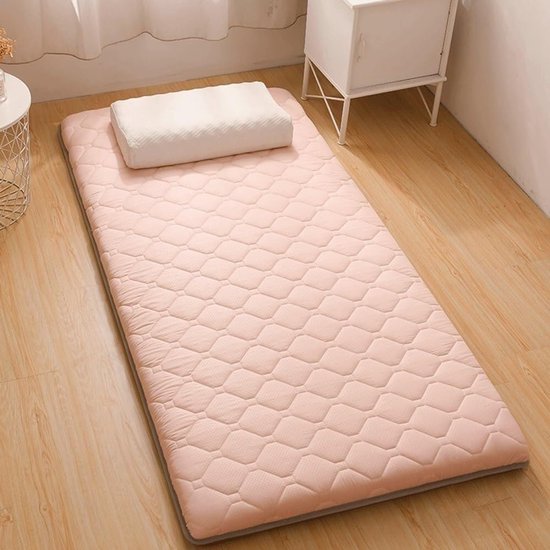 Opvouwbare Matras - Futon Slaapmat - Comfortabel Slapen - 5-Laags Memory Foam - 100x200cm - Grijs — afbeelding 2