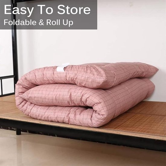 Futon Matras - Japanse Tatami Mat - Logeren en Slapen - Opvouwbaar en Draagbaar - 150 x 200 cm - B — afbeelding 2