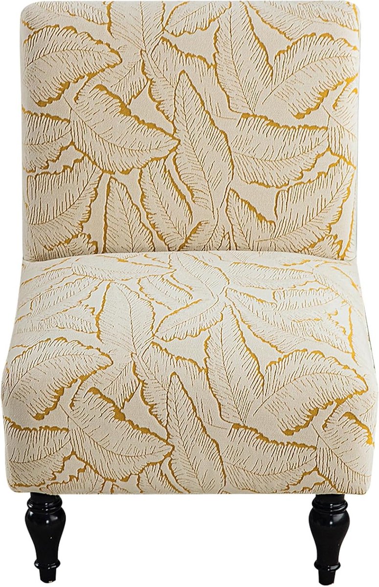 Moderne Decoratieve Bankhoes voor 1-Zits Sofa zonder Armleuningen - Geel, Ideaal voor Woonkamer en Slaapkamer, Bescherming en Stijl