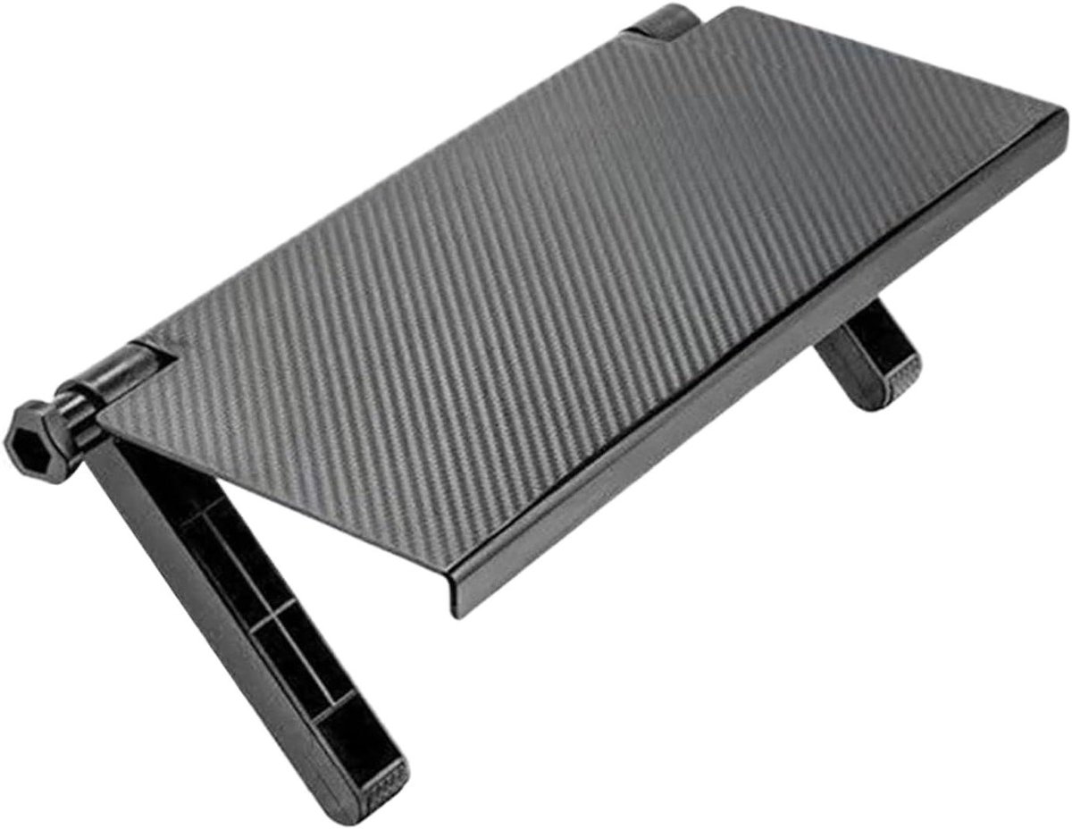 TV Meubel Plank - Monitor Plank - Opbergen Apparatuur - Boorvrij Ontwerp - 33x16 cm - Zwart