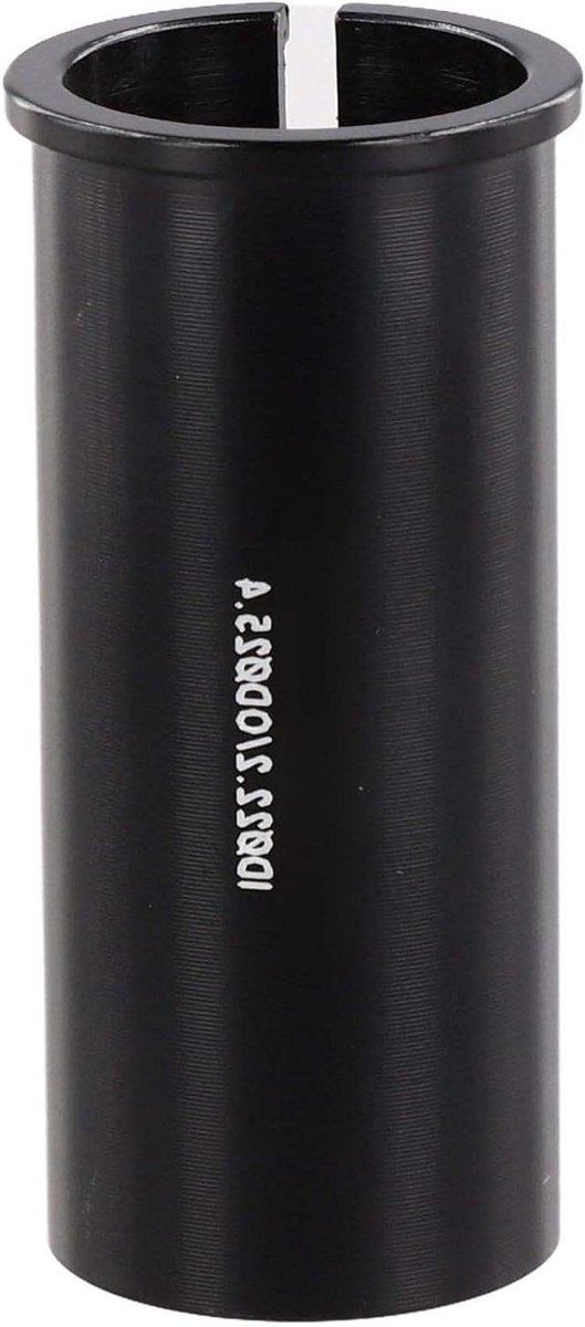 Zadelpen Shim - Adapter Buis - Fiets Zadel Verstellen - Aluminiumlegering - 60mm - Zwart