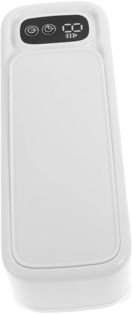 Brillenreiniger Mini - Sieradenreiniger Ultrasoon - Snel Reinigen - Hoogfrequente Technologie - 20.5 x 7 x 6.5 cm - Wit