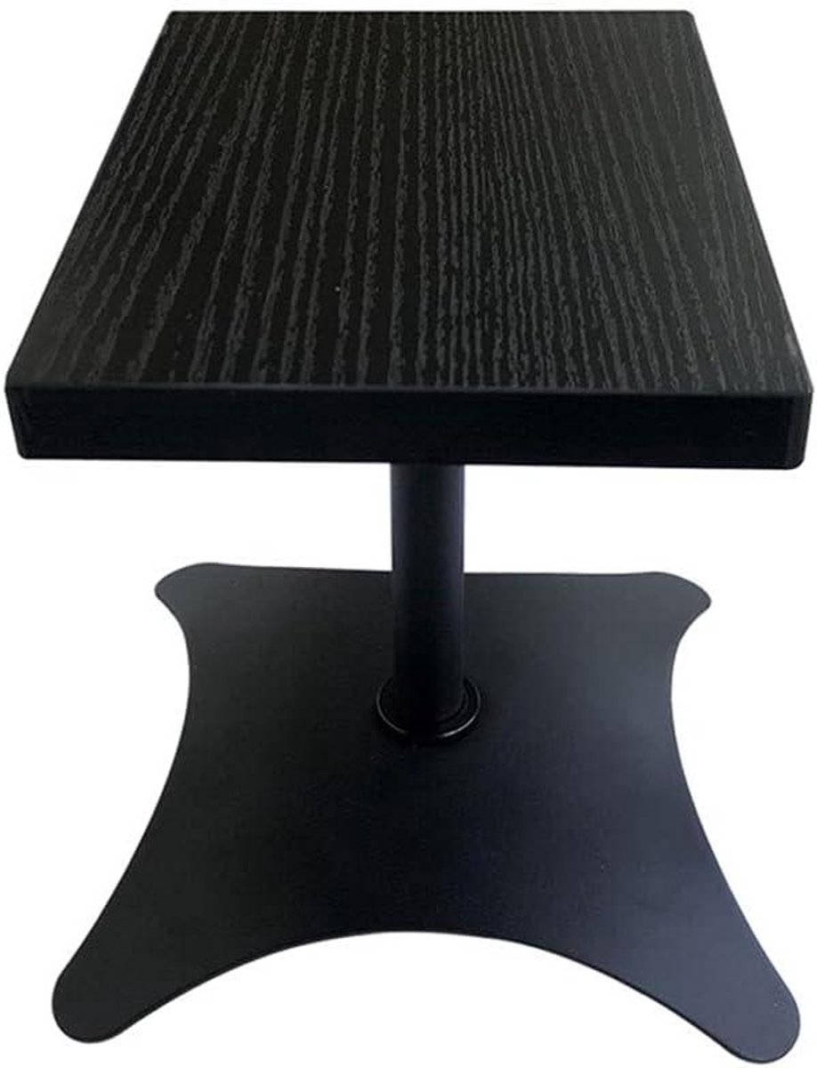 Luidsprekerstandaard - Audio meubel - Muziek luisteren - Stabiele basis - 20 cm hoog - Zwart