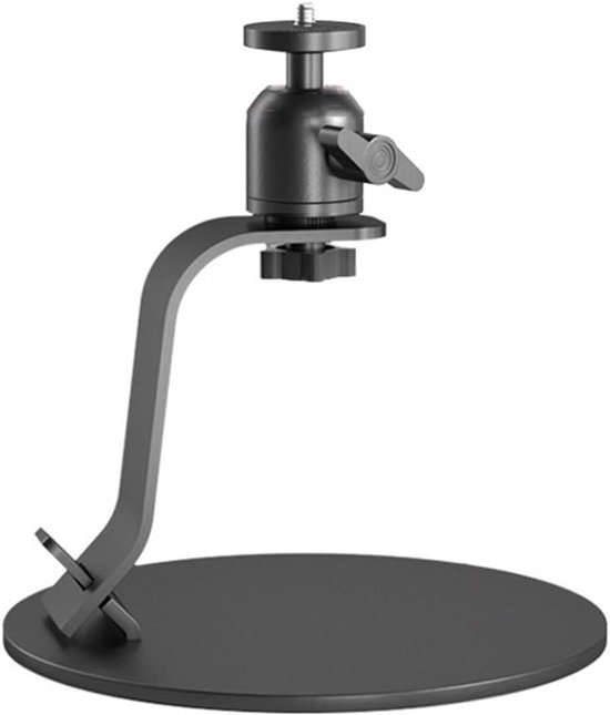 Projector beugel desktop stand verstelbaar 15-21 cm 360° draaibaar antislip draaggewicht 4 kg zwart