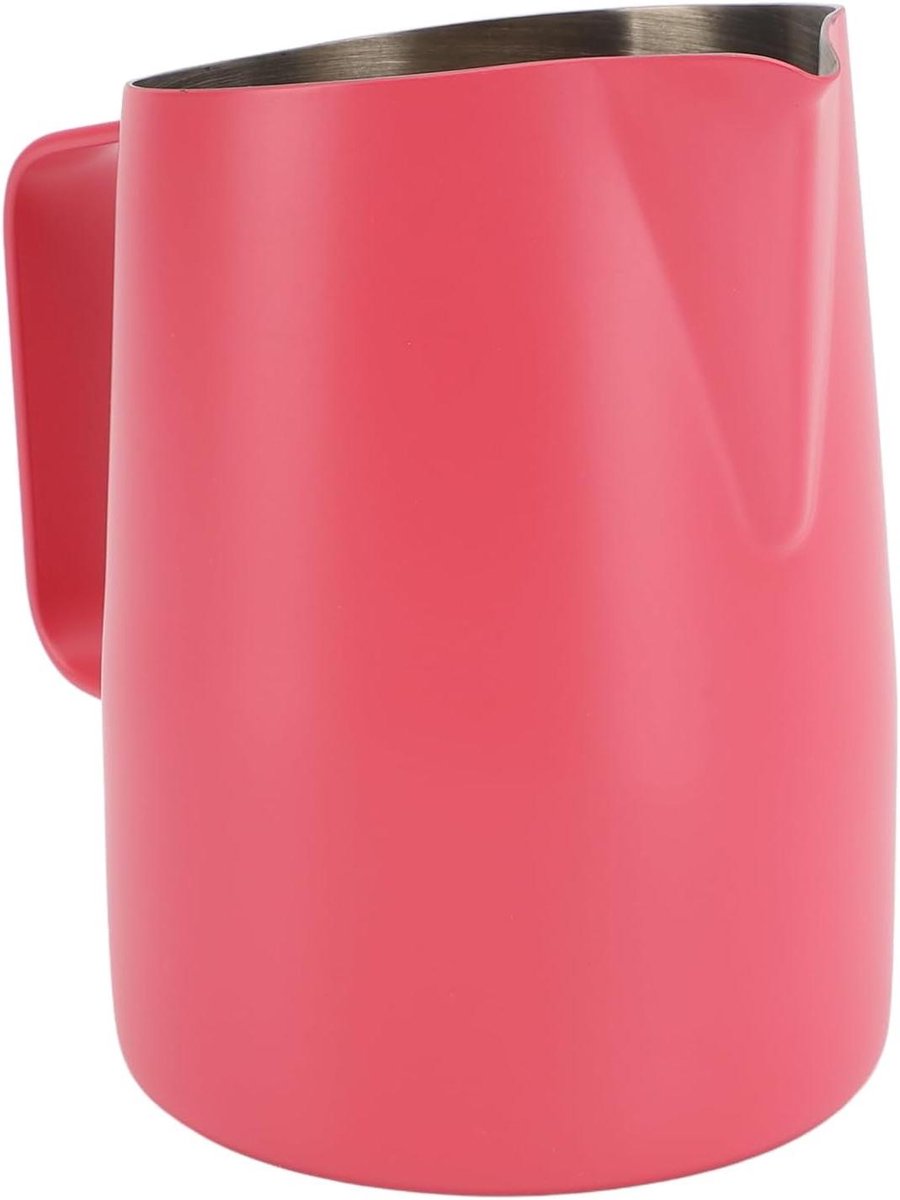 Melkopschuimkan - Koffiestoomkan - Latte Art Maken - Schuine Uitloop - 450 Ml - Zilver