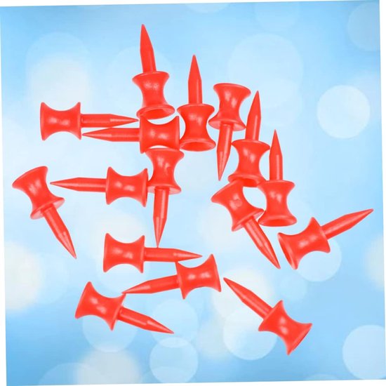 Golf Tees - Golf Accessoires - Golfen Oefenen - Dubbeldeks Ontwerp - 50 Stuks - Rood van GOLF — afbeelding 5