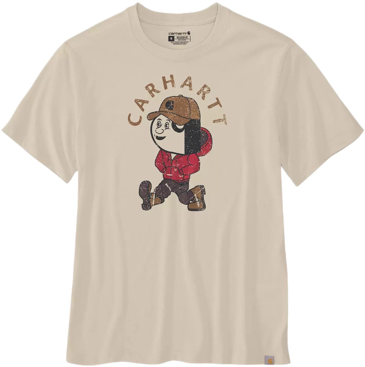 Carhartt Active Jac Graphic T-Shirt 107051 -M Oat Milk
