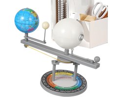 Zonnestelsel Model - Educatieve Kit - Astronomie Leren - Interactief Tellurium - 26x16 cm - Multicolor