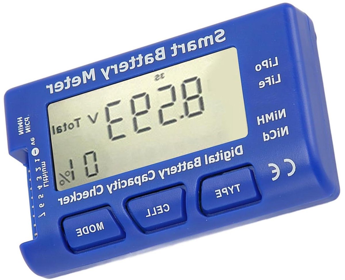 Batterijtester - Accu meter - Accu's controleren - 5-in-1 functie - LCD display - Zwart