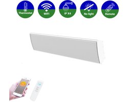 VH Smart heatbar Ostuni - 1800 Watt - Infrarood straler - Terrasverwarmer - Wit - Thermostaat +…