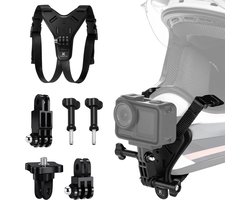 Motorfietshelm Kinbevestigingsriem voor GoPro Hero 13, 12, 11, Insta 360 X5 en DJI OSMO Action - Antislip Siliconen Actiecamera Accessoire voor Veilig Filmen