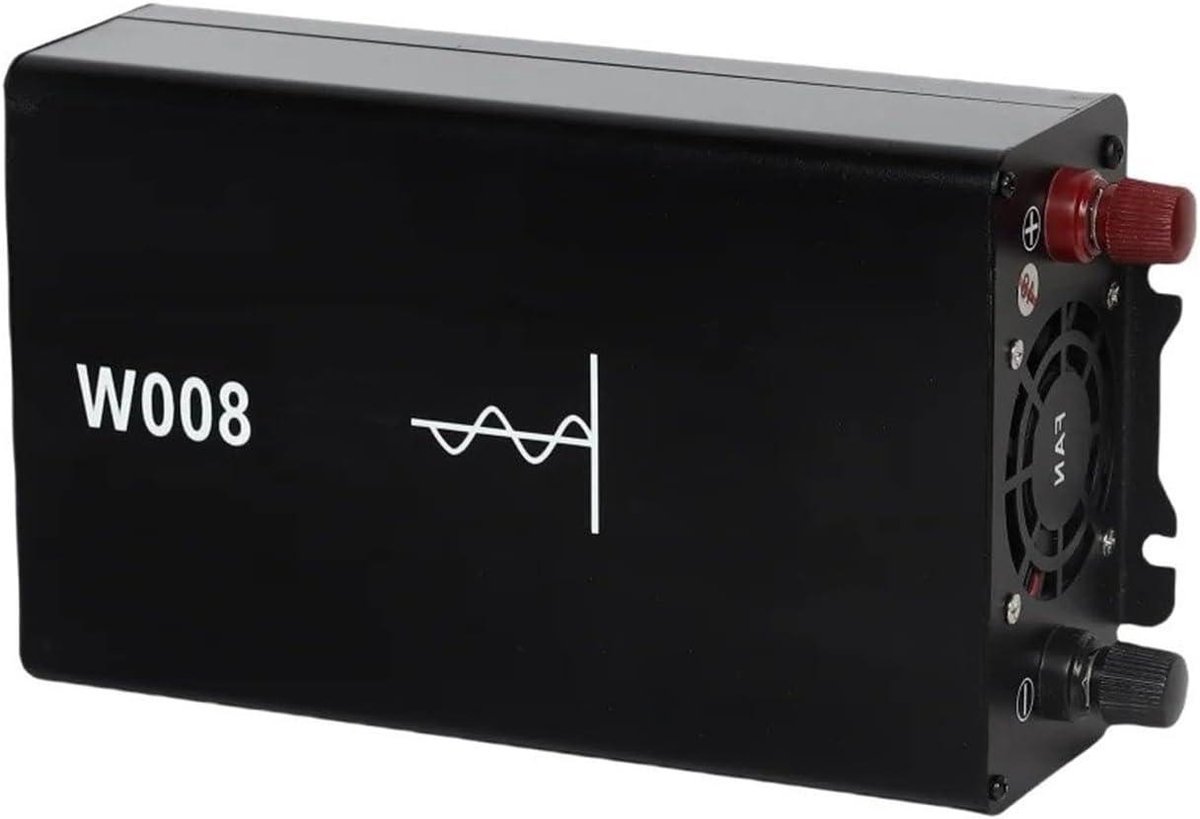 Spanningsomvormer - Auto omvormer - Apparaten opladen - Zuivere sinusgolf - 800W 2000W - Zwart
