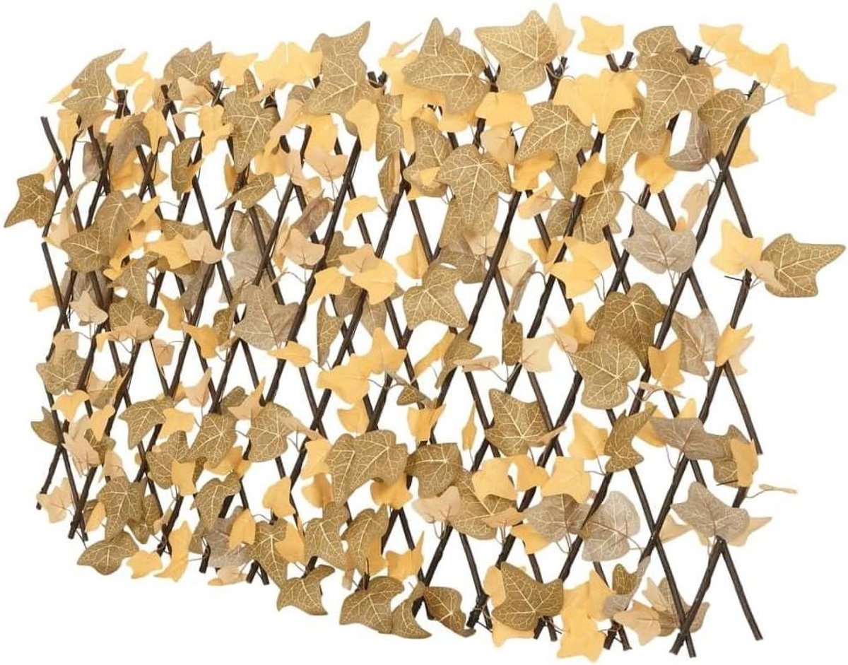 Kunstmatige Trellis - Esdoornblad Scherm - Tuin Decoratie - Uitbreidbaar Ontwerp - 180x60 cm - Oranje