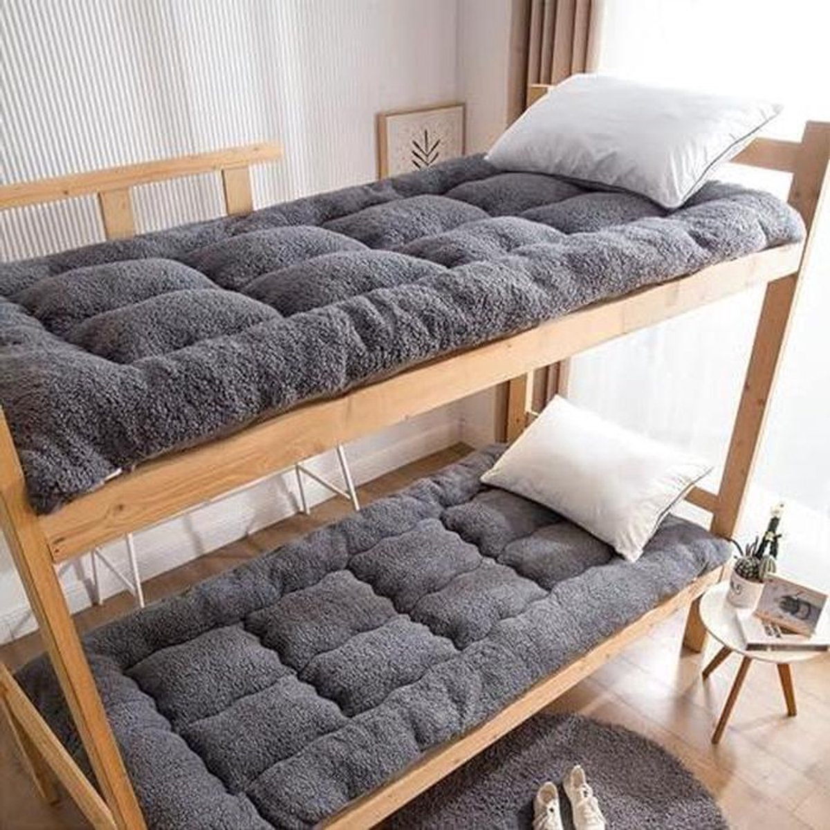 Japanse futonmatras - Vloermatras slaapmat - Ruimtebesparend slapen - Opvouwbaar en draagbaar - Set van 2 - Niet gespecificeerd