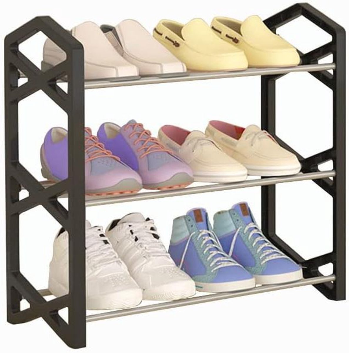Schoenenrek - Schoenen organizer - Opruimen Huis - Stapelbaar Ontwerp - 42x19x44cm - A