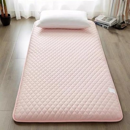 Japanse futonmatras - Slaapkussen opvouwbaar - Comfortabel slapen - Ondersteunend oprolbaar bedtopper - 90 x 200 cm - Groen — afbeelding 5