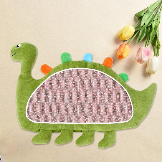 Kalmerend Kussen - Knuffel Speelgoed - Zintuiglijke Ontwikkeling - Hypoallergeen Pluche - 39 x 27 cm - Groen — afbeelding 5