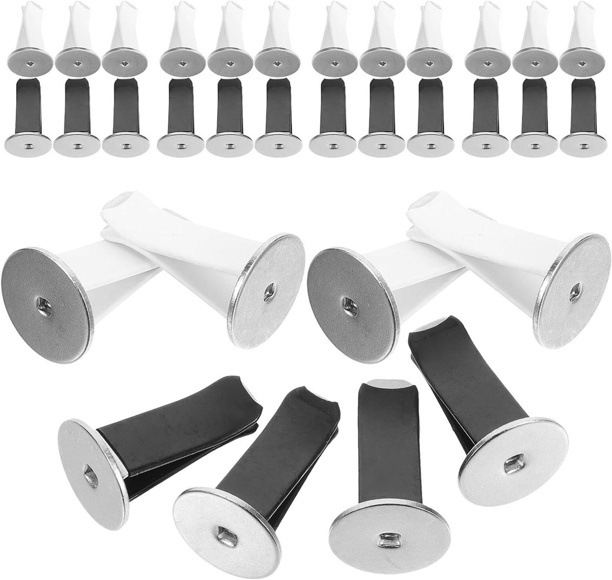 Autoluchtverfrisser Clips - Ventilatie Clips - Auto Interieur - Stevige Metalen Constructie - 40 Stuks - Diverse Kleuren
