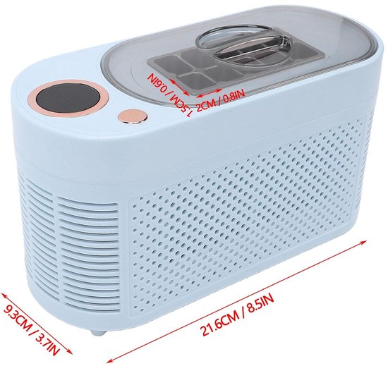IJsmachine aanrecht - Compacte ijsmaker - Snelle ijsblokjes - 10 ijsjes 10 min - 25 x 18 x 17 cm — afbeelding 3