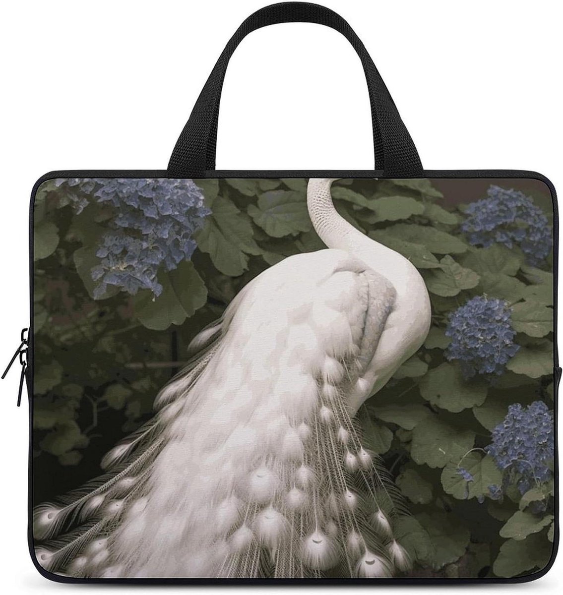 Laptop Case Sleeve Shockproof Laptop Case White Peacock Laptop Sleeve Carrying Case