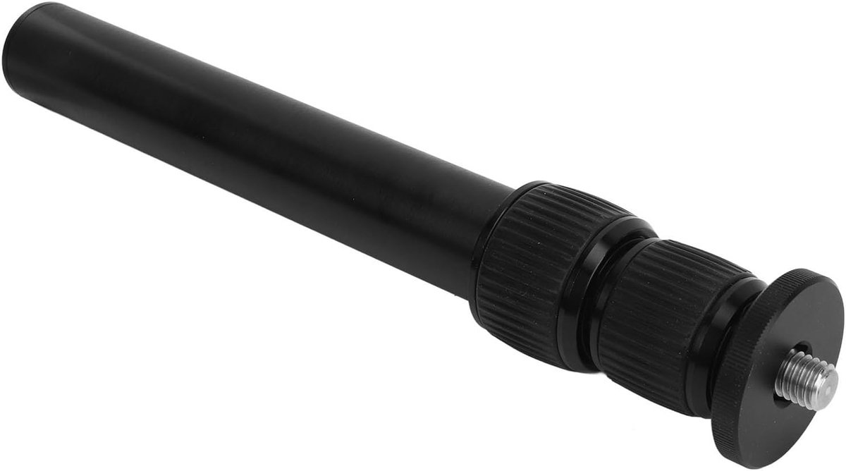 Statief Verlengpaal - Telescopische Arm - Fotografie Uitbreiding - 3 Secties Aluminium - 45.8 cm Max Lengte - Zwart