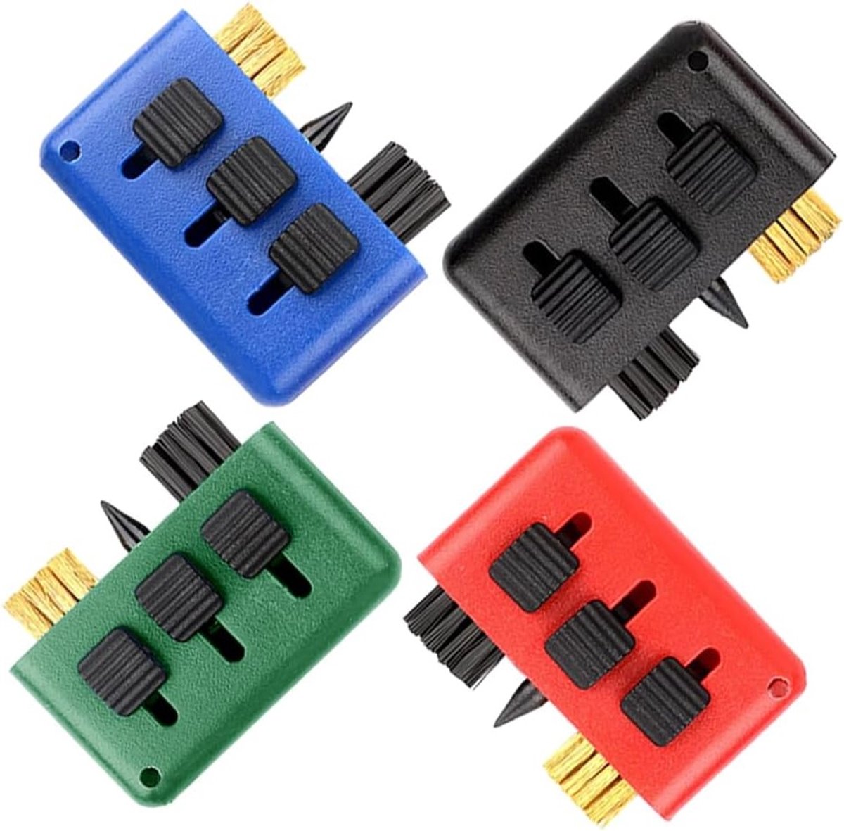 Multifunctionele Golfclub Reinigingsborstel Set - 3-in-1 Pocket Groefreiniger en Schoenreiniger, Draagbaar en Uittrekbaar, Ideaal voor Golfaccessoires