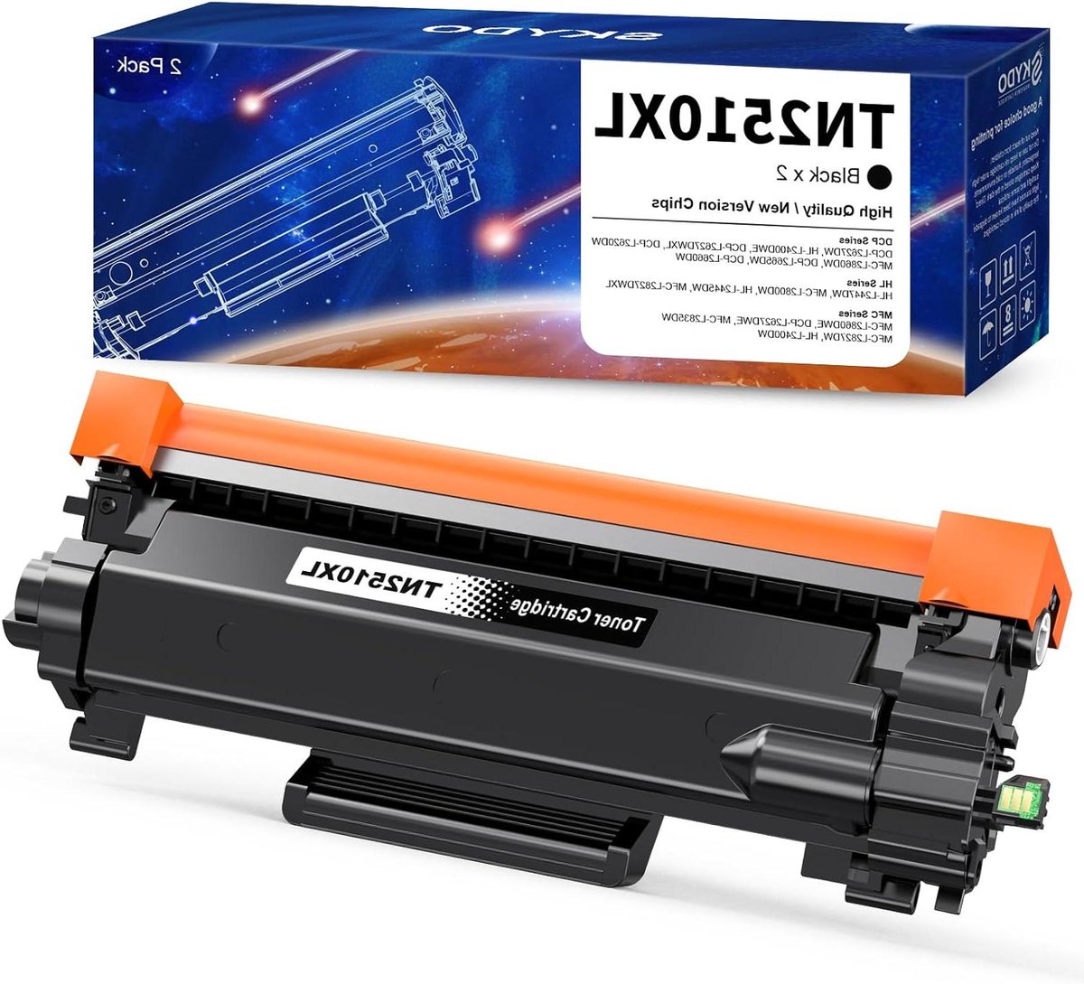 Toner Cartridge - Zwarte Toner - Documenten Printen - Hoge Capaciteit - XL - Zwart