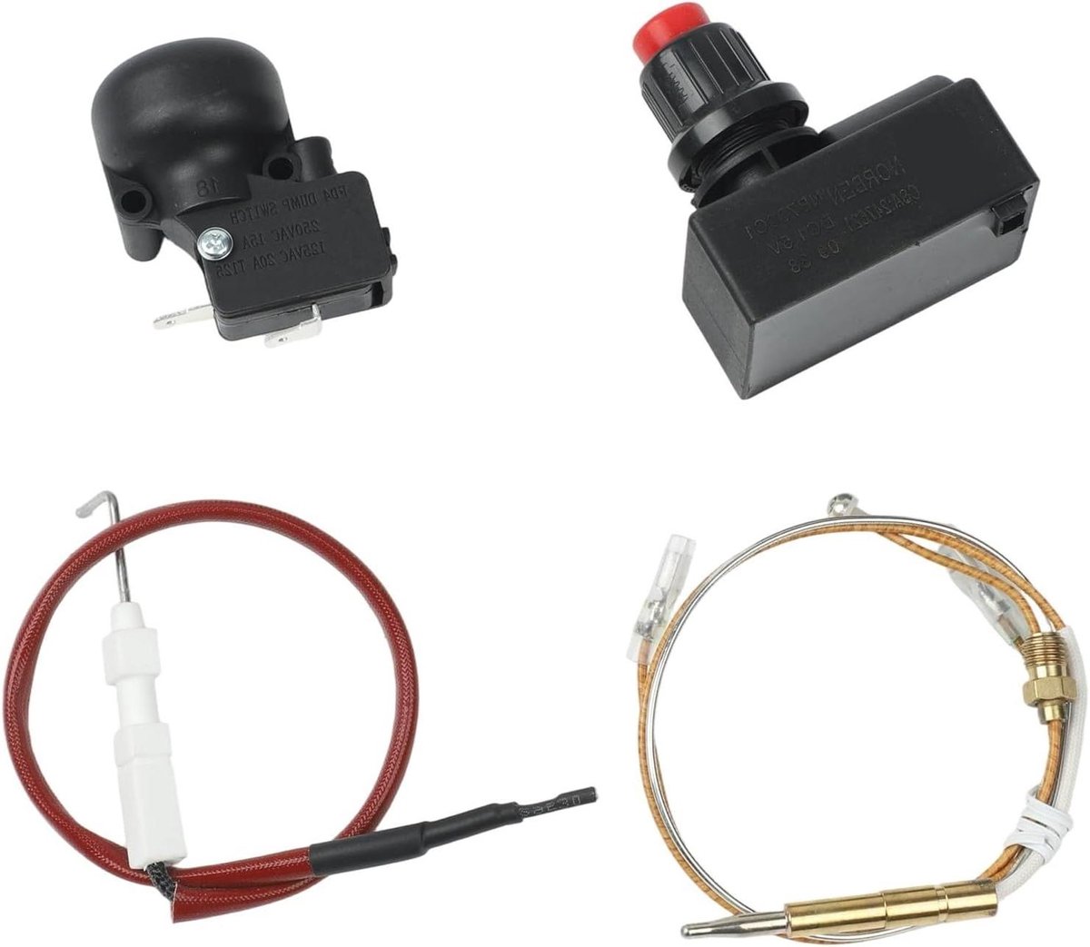 Terrasverwarmer Reparatie - Onderdelen Set - Buiten Verwarmen - Veiligheidscomponenten - 16 inch Vonker - Zwart