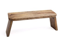 Meditatiebankje mangohout (Inklapbaar) - ± 48 cm x 18 cm