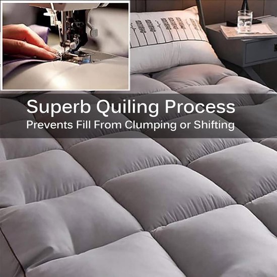 Japanse Futon Matras - Vloer Tatami Mat - Comfortabel Slapen - Opvouwbaar Ontwerp - 100x200cm - Effenn — afbeelding 2
