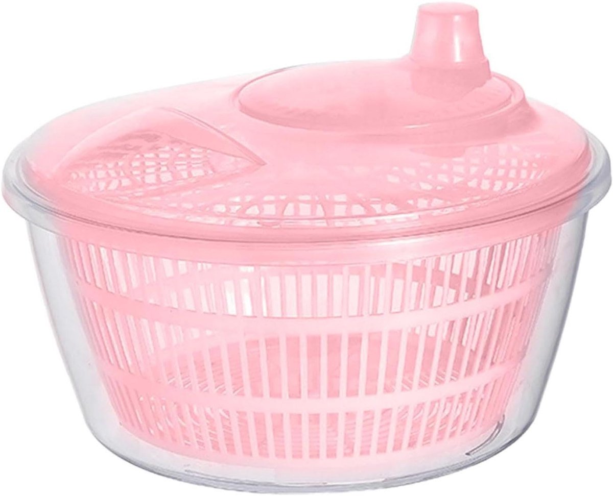 Sla Spinner - Groente Fruit Was - Salades Maken - Moeiteloze Actie - 22.8 cm - Wit