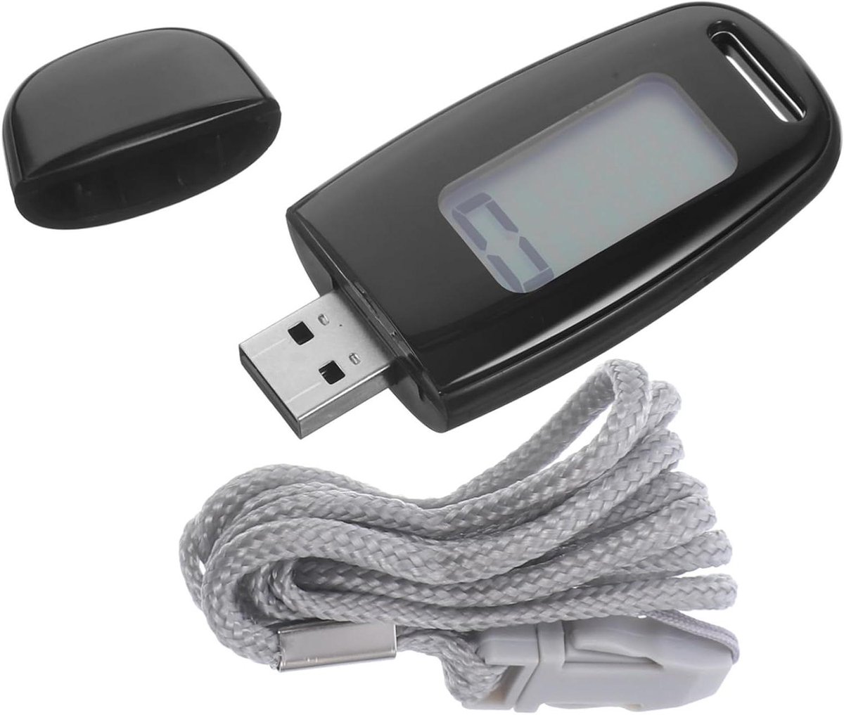 Wandelende Stappenteller - Passometer Teller - Fitness Bijhouden - Eenvoudig In Gebruik - 75 x 42 x 25 cm - Zwart