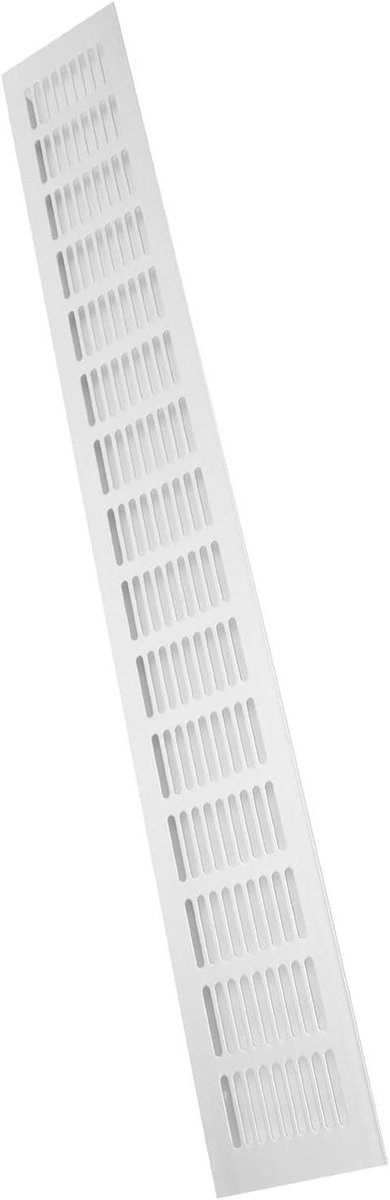 Ventilatierooster Aluminium - Luchtstroom Opening - Ventilatie Verbeteren - Corrosiebestendig Ontwerp - 600 x 80 mm - Zilver