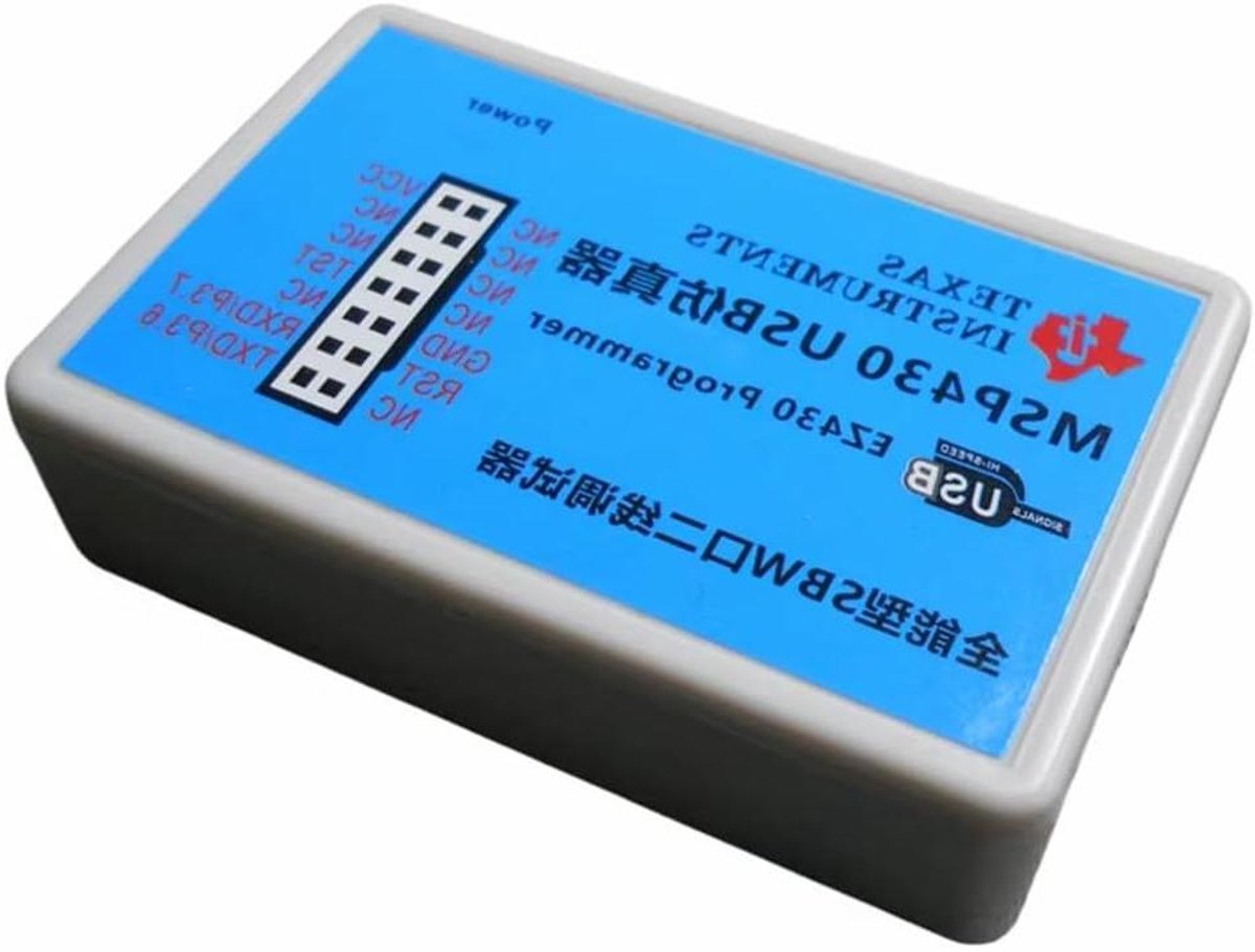 Simulator Programmeur - Microcontroller Download - Firmware Upgraden - Automatische Upgrade - 14P Interface - Zwart