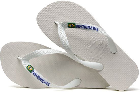 Havaianas Brasil logo Slippers - Wit