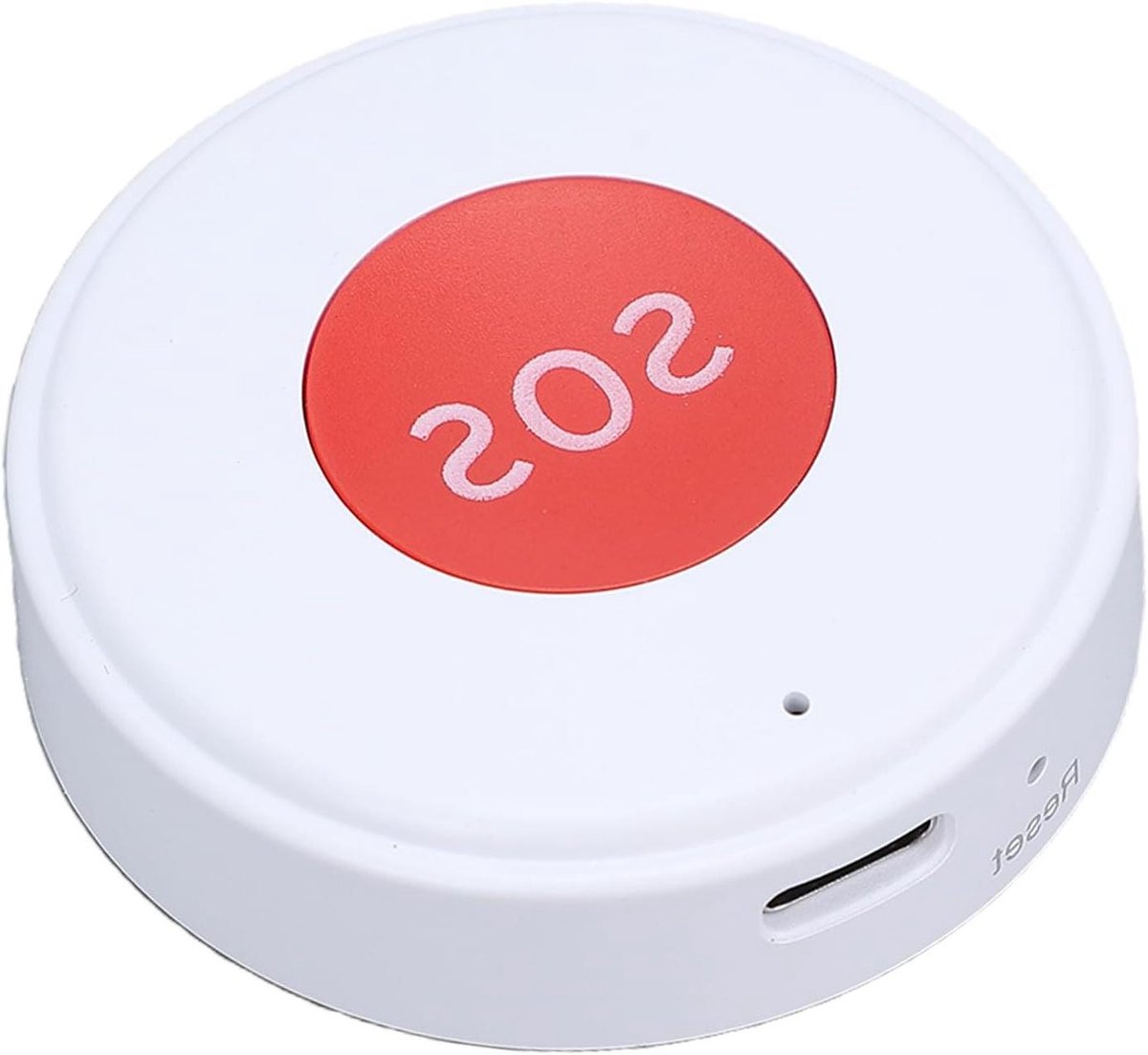 Noodoproep Systeem - Zorg Pager - Veiligheid Thuis - Directe App Meldingen - 90 Meter Bereik - Wit