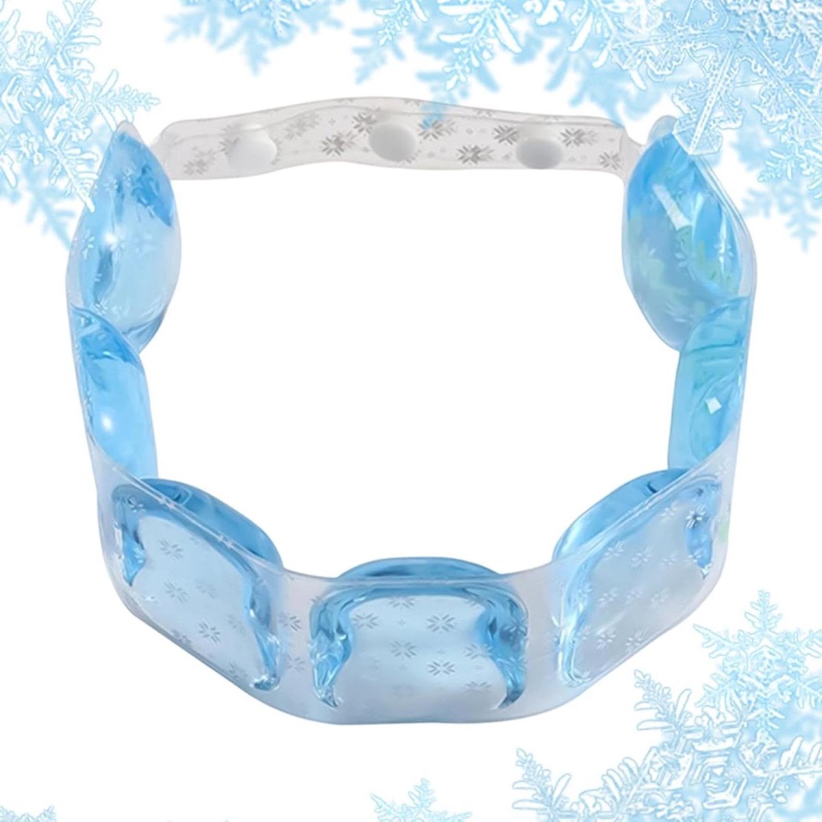 Nek Koelbuis - Koelpakket Verstelbaar - Warm Weer Verkoeling - Langdurig Koel - 60x5.5 cm - Blauw