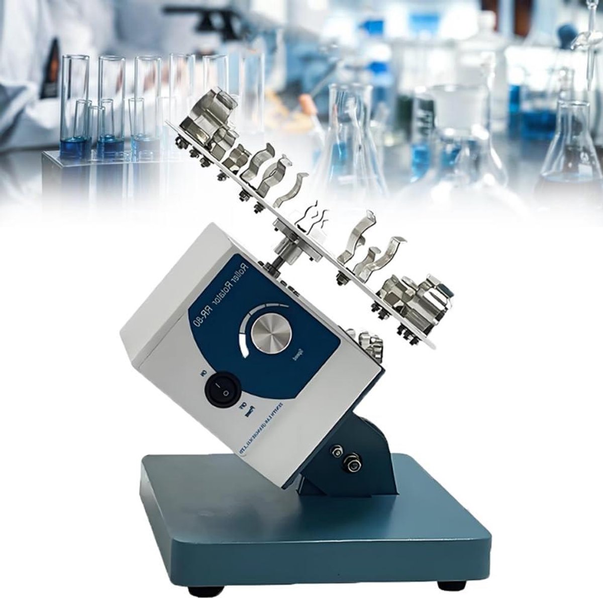 Vortex Mixer - Centrifugebuis Mixer - Monsters Mengen - Instelbare Snelheid - 40-80 graden - Wit