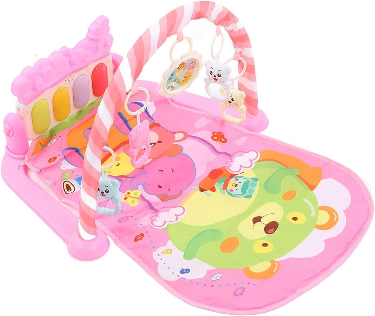 Baby Gym Speelmat - Baby Fitnessrek - Baby Ontwikkeling Stimuleren - Met Muzikale Piano