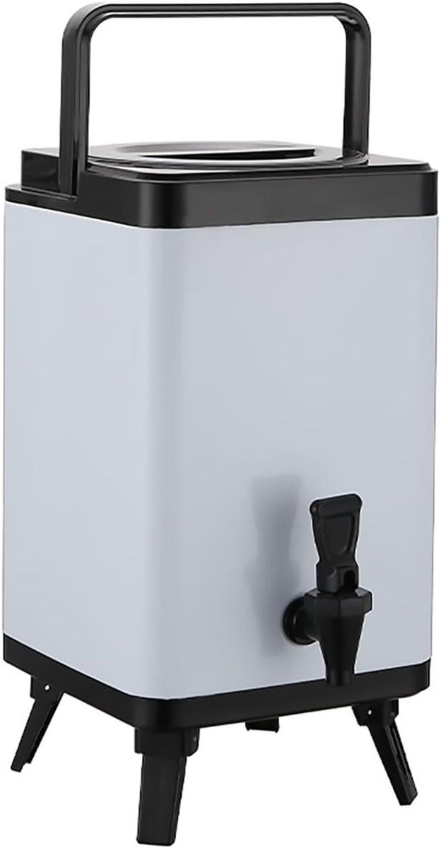 Heetwaterdispenser Met Kraan - Catering Urn Geïsoleerd Vat - Dranken Serveren - 12+ Uur Isolatie - 6L - Zilver