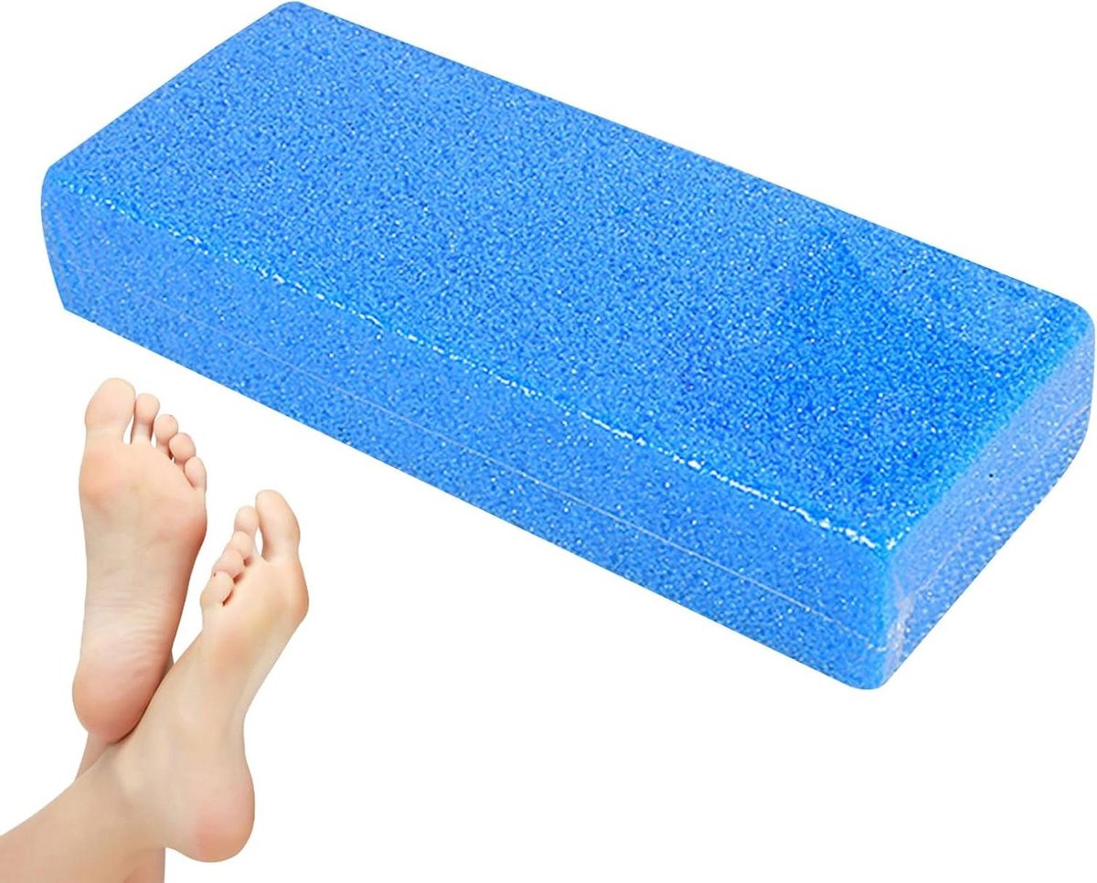 Voet Scrubsteen - Voetvijl Dode Huid - Voeten Verzorgen - Dubbelzijdig Ontwerp - 10 cm - Grijs