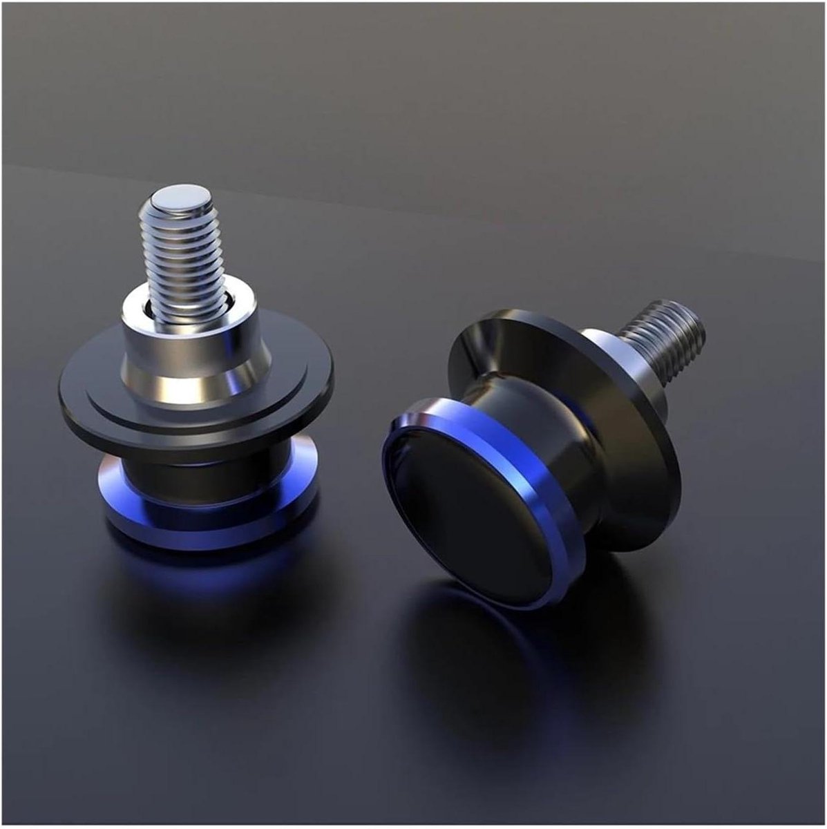 Motorfiets Swingarm Bobbins - Standaard Schroeven Slider - Motor Onderhoud - CNC-gefreesd Aluminium - M8 - Blauw