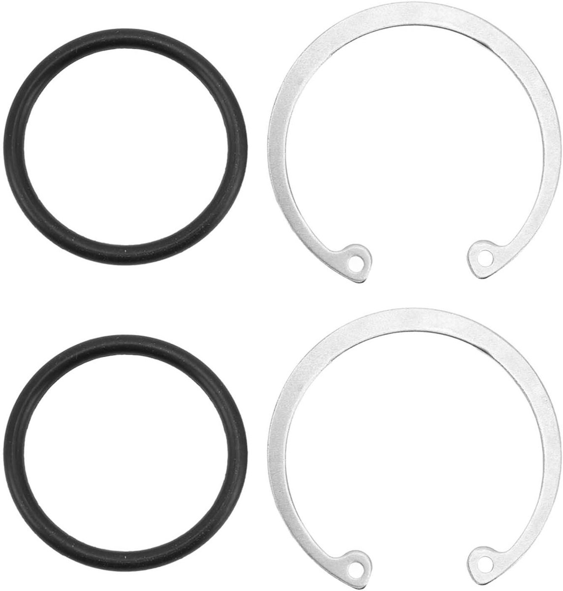 Vervangingskit Klep - O-ring Clip - Auto Onderhoud - Hoge Hardheid Temperatuur - 2 Stuks - Zwart